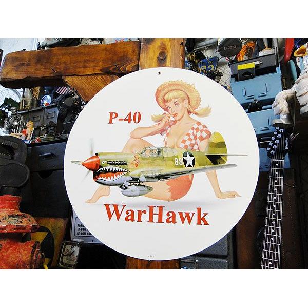 アメリカン レトロ ピンナップガール＆戦闘機 U.S.ヘヴィー