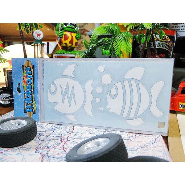 3Dカットアウトステッカー Mサイズ （フィッシュ） アメリカン雑貨 アメリカ雑貨