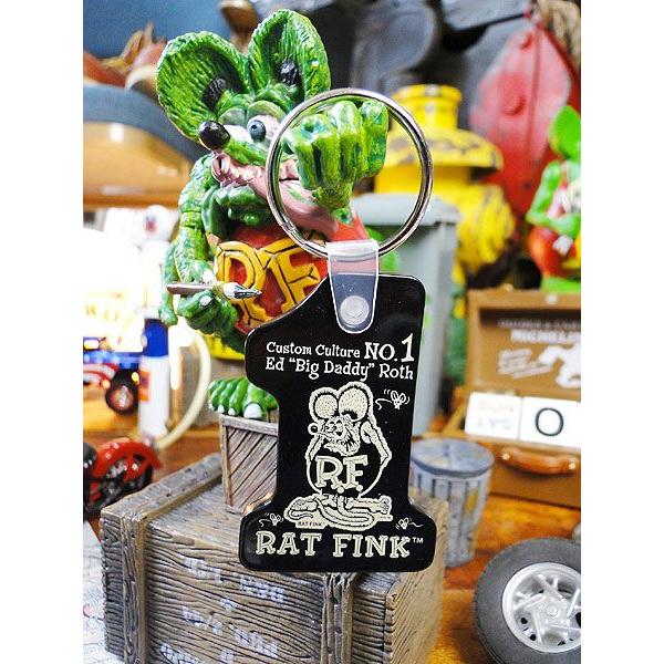 RAT FINK（ラットフィンク） #1 ソフトラバーキーホルダー （ブラック