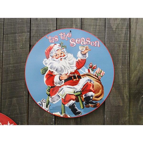 アメリカン レトロ クリスマス U.S.ヘヴィースチールサイン