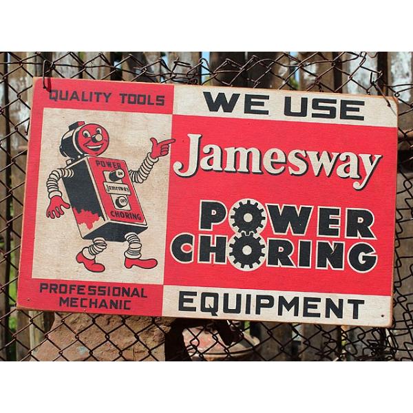 ルート66をバイクで旅して出会ったオールドガスステーション！そこの壁には辺り一面にノスタルジックな看板がズラリと並んでいた！そんな想像すら、簡単にできちゃう・・・・ガレージサインが登場です！誰がどう見ても、見た目は完全にアンティーク看板でし...