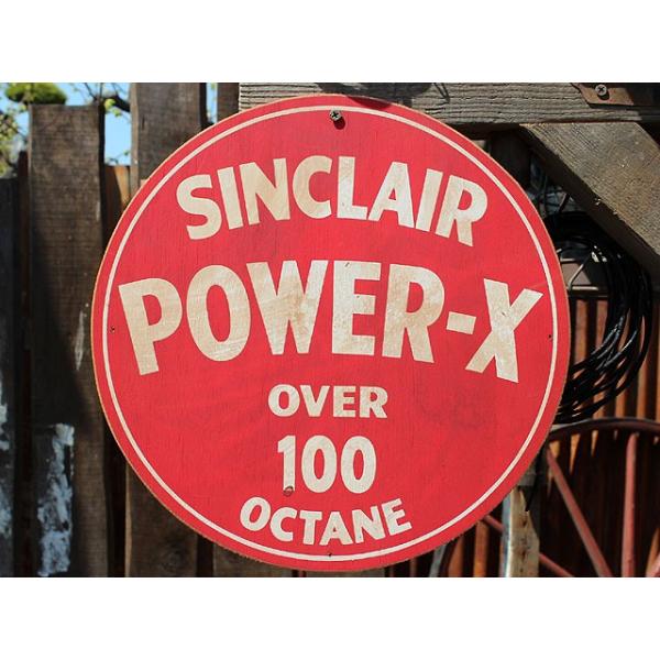 アメリカンガレージ ウッドサイン シリーズ第三弾 （シンクレア/POWER-X） アメリカン雑貨 アメリカ雑貨 壁掛け 木製看板