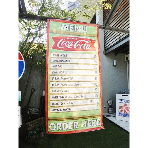 コカ・コーラ ガレージバナー （メニューボード） アメリカン雑貨 アメリカ雑貨