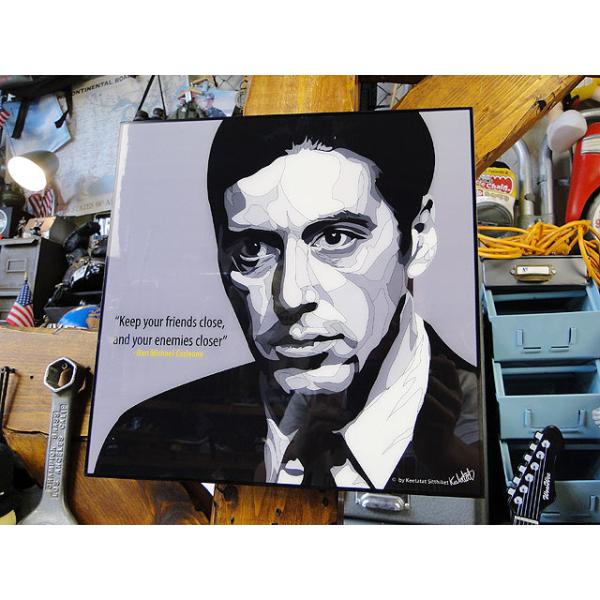 映画 ゴッドファーザー マイケル コルレオーネ アル パチーノ のポップアートフレーム アメリカン雑貨 アメリカ雑貨 パネル ポスター アメリカ雑貨通販キャンディタワー 通販 Yahoo ショッピング