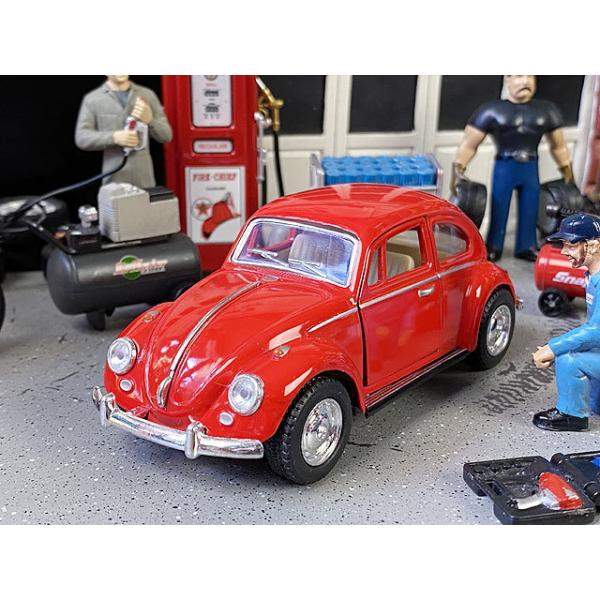 1967年フォルクスワーゲン・ビートル ダイキャストミニカー 1/32スケール （レッド） ■ アメリカン雑貨 アメリカ雑貨