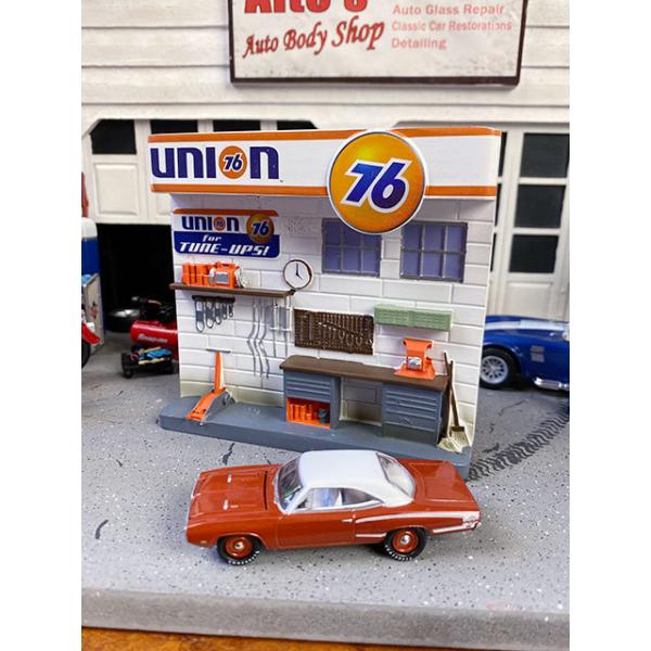 ユノカル76サービスステーション＆1970年ダッジ コロネット スーパービー ■ アメリカン雑貨 アメリカ雑貨