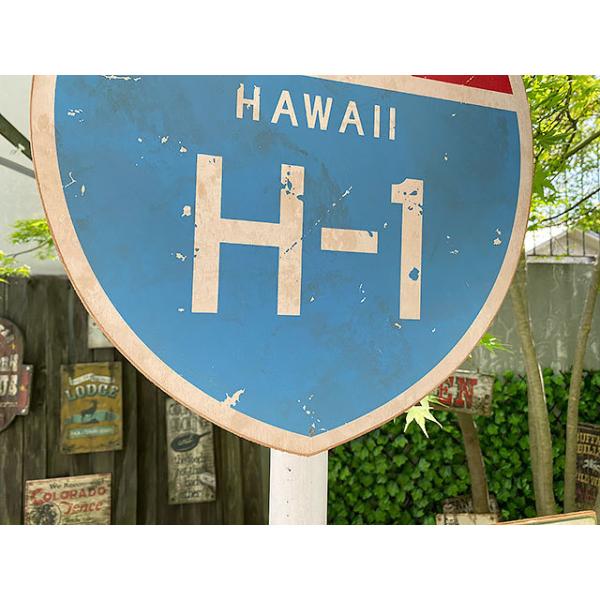 ハワイの道路標識のウッドサイン H 1 アメリカン雑貨 アメリカ雑貨 アメリカ雑貨通販キャンディタワー 通販 Yahoo ショッピング