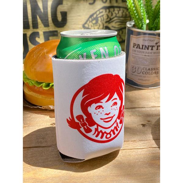 ウェンディーズ クージー 缶クーラー （ホワイト) ■ アメリカン雑貨 アメリカ雑貨