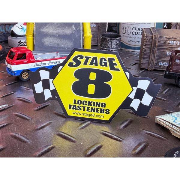 STAGE8 ステージ8 ミニレーシングステッカー ■ アメリカン雑貨 アメリカ雑貨