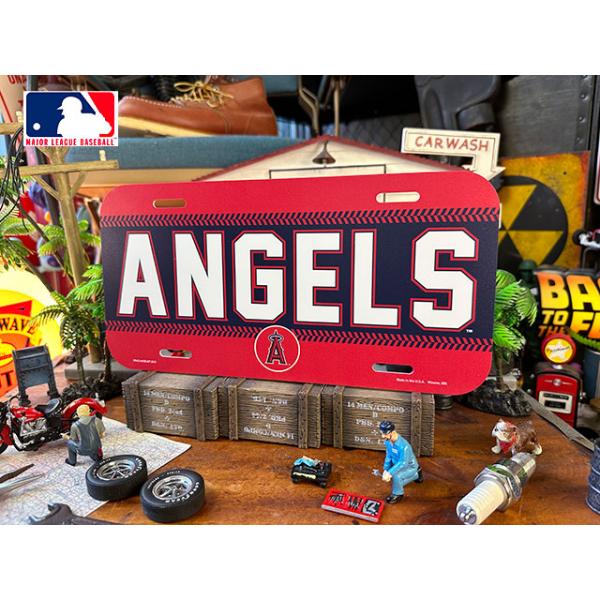 ロサンゼルス エンゼルス 公式 ライセンスプレート MLBオフィシャルグッズ 大谷翔平 ※プラスチック製です。
