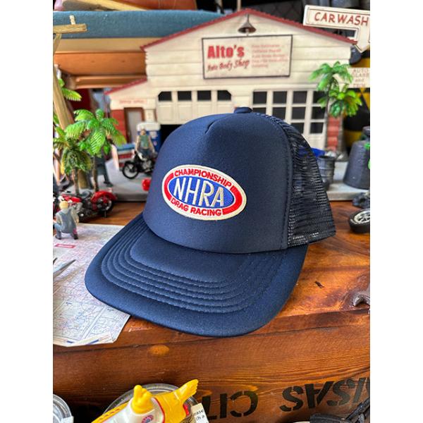 NHRA　メッシュキャップ　帽子色＝ネイビー ■ アメリカン雑貨 アメリカ雑貨