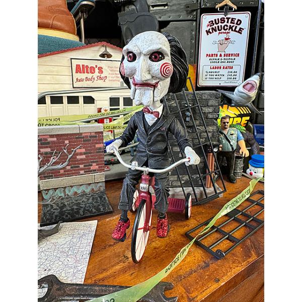 NECA ネカ 映画 ソウ ビリー パペット 三輪車 ヘッドノッカー ボビングヘッド SAW ソウ ■ アメリカン雑貨 アメリカ雑貨