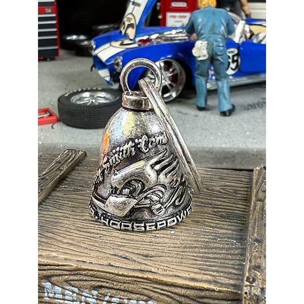 アメリカのバイカーのお守り　クレイスミス　ガーディアンベル　（Wロゴ/シルバー） ■ アメリカン雑貨 アメリカ雑貨 爆買
