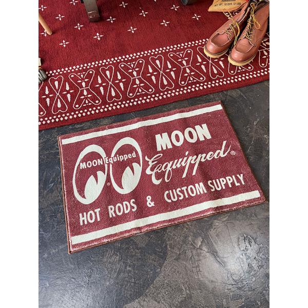 ムーン イクイップド ホットロッド＆カスタム ルームマット ムーンアイズ MOONEYES ■ アメリカン雑貨 アメリカ雑貨