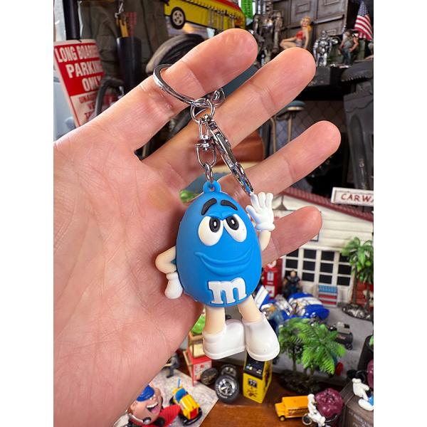 M&M's　PVCフィギュア　キーホルダー　（ブルー） ■ アメリカン雑貨 アメリカ雑貨