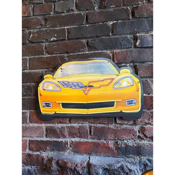 シボレー コルベット C6 レンチキュラー サインボード ■ アメリカン雑貨 アメリカ雑貨