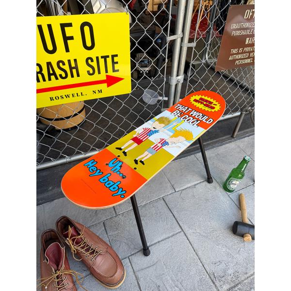 スケートボードデッキ フォルディングチェアー （ビーバス＆バットヘッド） ■ アメリカン雑貨 アメリカ雑貨