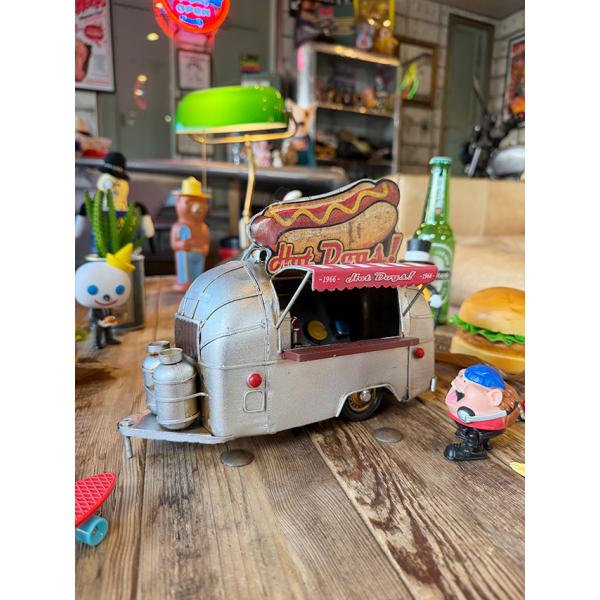 ホットドッグ フードスタンド トレーラー ブリキオブジェ ■ アメリカン雑貨 アメリカ雑貨