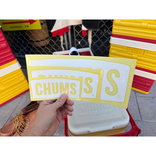 CHUMS　チャムス　白抜きロゴ　オフィシャル　ステッカー　（全3サイズセット） ■ アメリカン雑貨 アメリカ雑貨