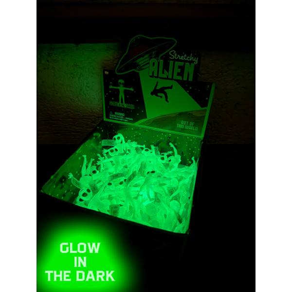 暗闇で光る！　蓄光仕様　ストレッチ　エイリアン人形　単品　愛すべきB級雑貨　サブカルチャー ■ アメリカン雑貨 アメリカ雑貨