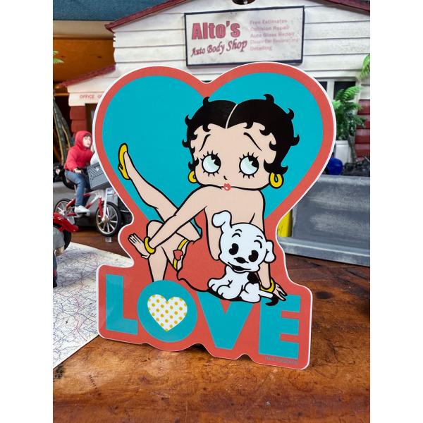ベティ・ブープ　オフィシャル　ステッカー　大　（LOVE） ■ アメリカン雑貨 アメリカ雑貨