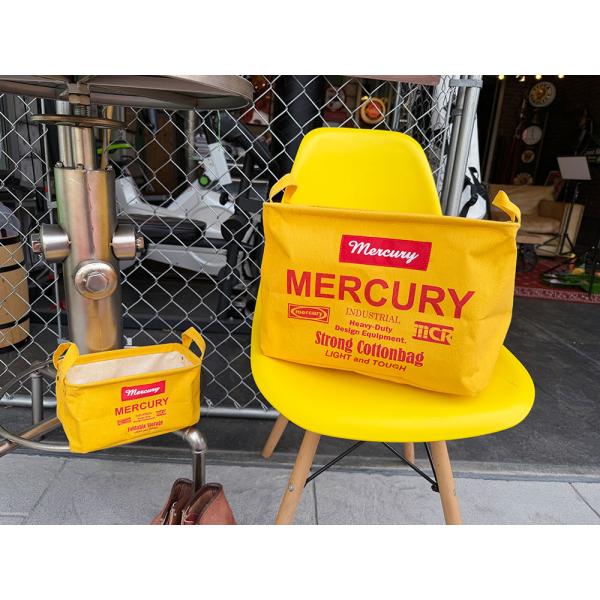 マーキュリー　キャンバス　レクタングルボックス　Sサイズ+Mサイズの2個セット　（イエロー） ■ アメリカン雑貨 アメリカ雑貨