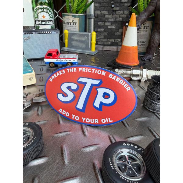 STP　ロゴ　ステッカー　ミニレーシングステッカー ■ アメリカン雑貨 アメリカ雑貨
