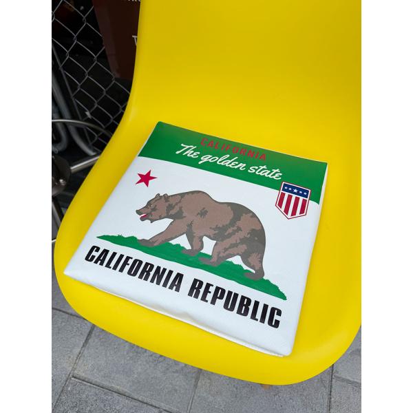 カリフォルニアフラッグ　スタジアムクッション ■ アメリカン雑貨 アメリカ雑貨