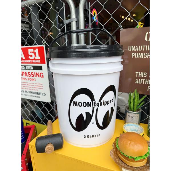 ムーン　バケツ　5ガロン　（ホワイト）　ムーンアイズ　19L　単品 ■ アメリカン雑貨 アメリカ雑貨