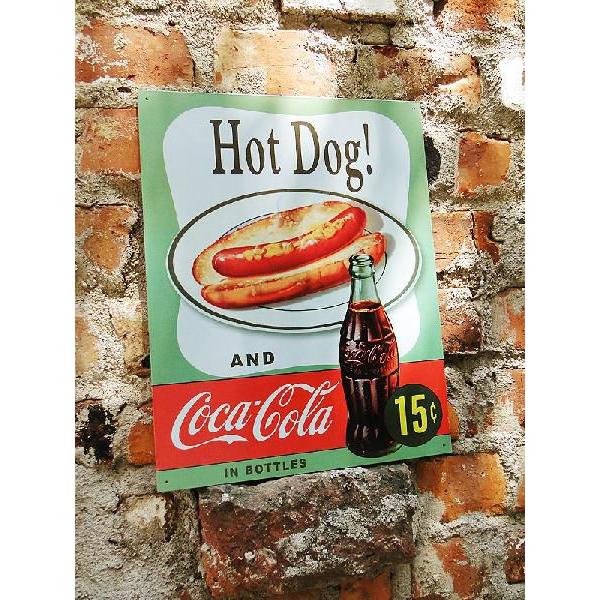 Coca Cola（コカコーラ） コカ・コーラブランド ブリキ看板 ホット