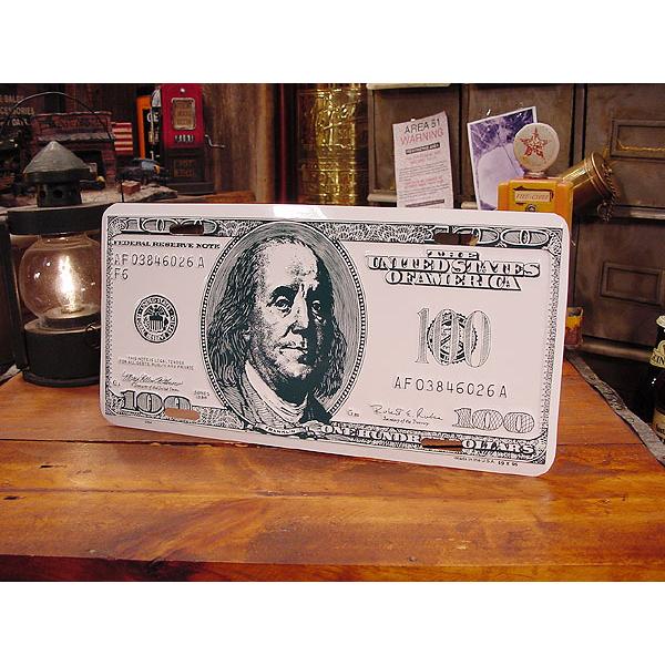 100札のライセンスプレート アメリカ雑貨 アメリカン雑貨 おもしろグッズ おもしろ雑貨 Lp27845 アメリカ雑貨通販キャンディタワー 通販 Yahoo ショッピング