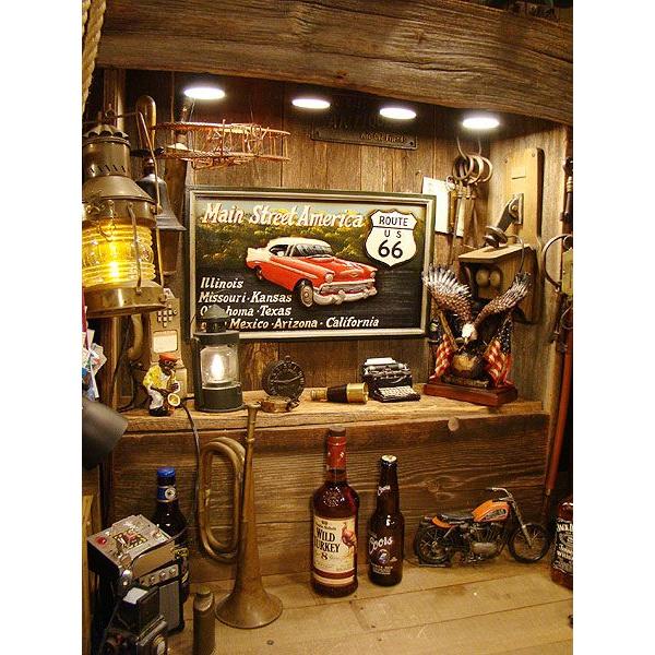 ルート66＆シボレーベルエアーの木製看板 アメリカ雑貨 アメリカン雑貨 壁掛け インテリア おしゃれな部屋 人気 mk74199アメリカ
