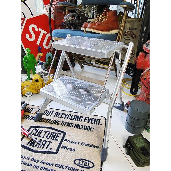 ダルトン NEW フォールディング2ステップスラダー （ガルバナイズド） ■ アメリカン雑貨 アメリカ雑貨 DULTON