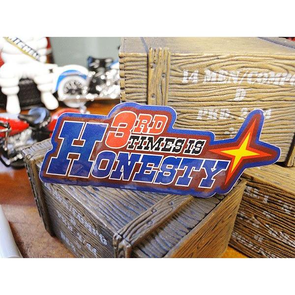 コトワザステッカー （三度目の正直） アメリカン雑貨 アメリカ雑貨 車 シール ブランド おもしろ