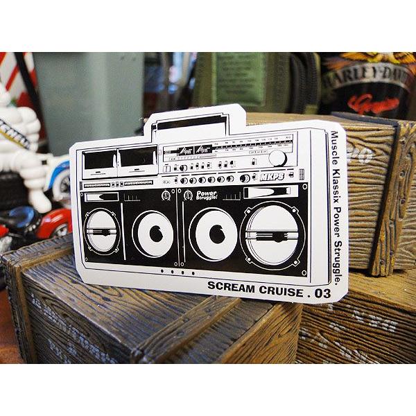 マッスルクラッシックス ステッカー ラジカセ アメリカ雑貨 アメリカン雑貨 車 シール ブランド Zk アメリカ雑貨通販キャンディタワー 通販 Yahoo ショッピング