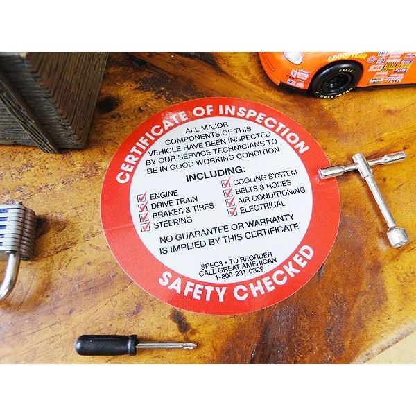 アメリカの本物の自動車点検整備済みステッカー レッド アメリカ雑貨 アメリカン雑貨 車 シール ブランド おしゃれ おもしろ Buyee Buyee Japanese Proxy Service Buy From Japan Bot Online