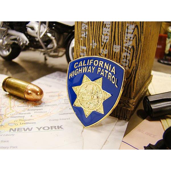 カリフォルニアハイウェイパトロール バッジ ホルダー付 アメリカンポリス メタルバッジ （カリフォルニアハイウェイパトロール