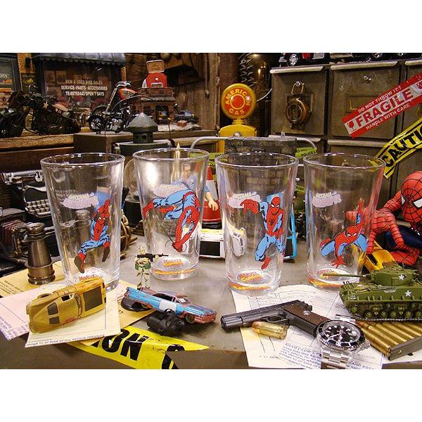 スパイダーマン タンブラー 4本セット アメリカン雑貨 アメリカ雑貨