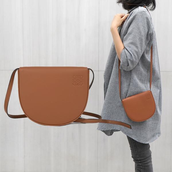 LOEWE ロエベ ショルダーバッグ ロゴ ショルダーバッグ ヒールポーチ ポシェット レザー BOLSO HEEL BAG  BRONCEAD【A661V01X18 2530】