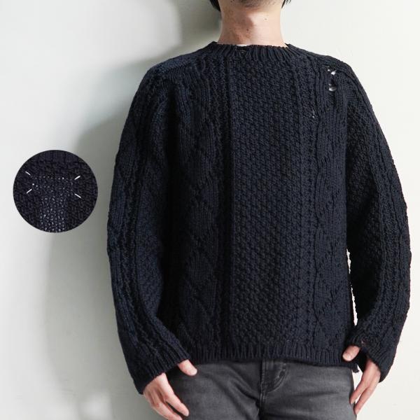 全品10%OFFクーポン配布】マルジェラ セーター デストロイニット