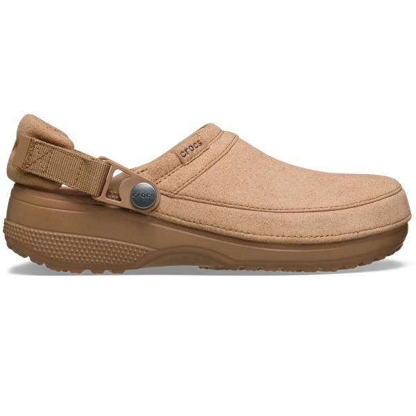 crocs クロックス 国内正規品  211930 ユニセックス メンズ レディース  サンダル クロッグ Classic Crafted Vegan Suede Cg Mcho スエード 黒 ブラック