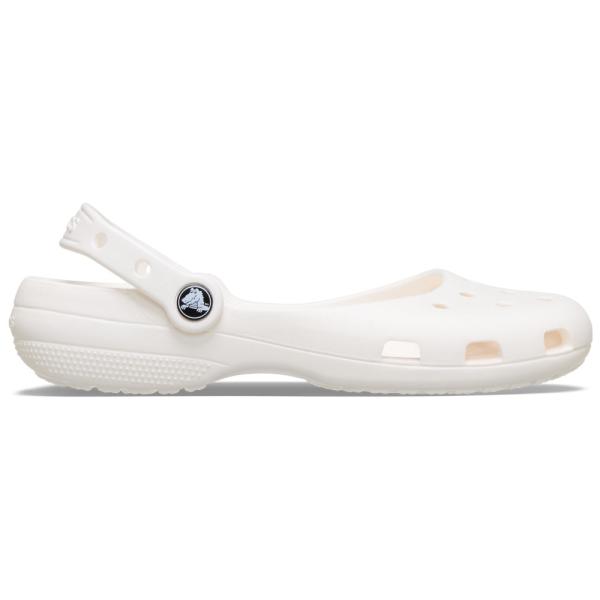 crocs クロックス 国内正規品  211994 レディース  サンダル  Classic Ballet Chalk バレエフラット 白 ホワイト