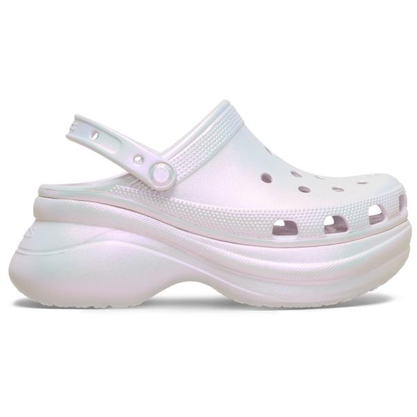 crocs クロックス 国内正規品  213220 レディース サンダル クロッグ Bae Iridescent Clog Grape Ice 厚底 キラキラ 薄紫 パープル