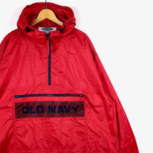 OLD NAVY オールドネイビー ハーフジップ ナイロンアノラック OLD NAVY オールドネイビー ハーフジップ ナイロンアノラック