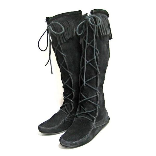 Minnetonka（ミネトンカ） ポッキリSALE フロントレースニーハイブーツ