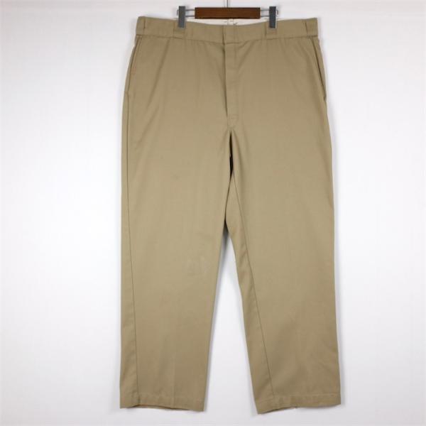 80s 90s dickies 874 usa製 ベージュ カーキ talon Dickies 90's USA製 ディッキーズ 874ワークパンツ メンズW40