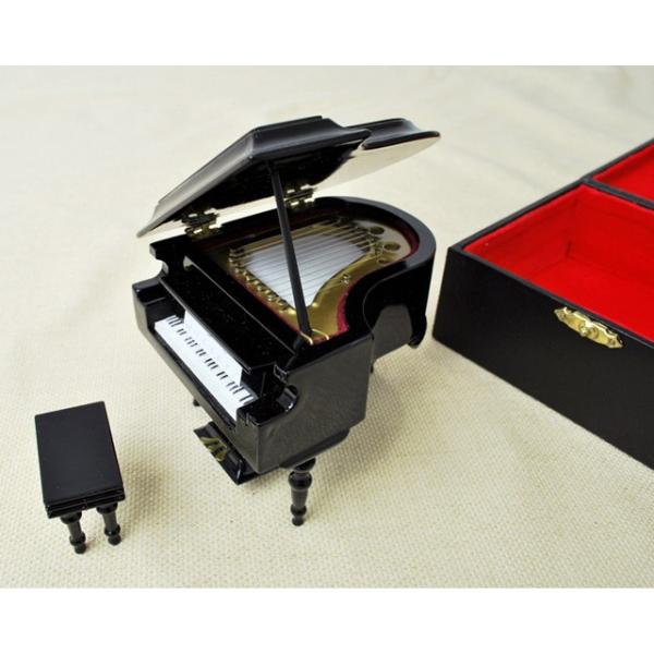 ミニチュア楽器 グランドピアノ（黒）18ｃｍ お取り寄せ商品 楽器 音楽雑貨 スタンド ケース付き