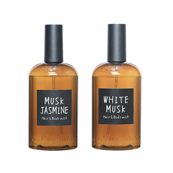 他サイト： John'sBlend ジョンズブレンド ヘアー&amp;ボディミスト ホワイトムスク ムスクジャスミン 110ml 芳香 アロマスプレー ヘアボディミストの商品画像