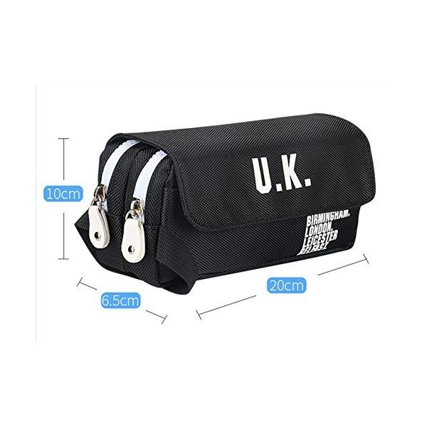 筆箱 ペンケース 大容量 ペンポーチ おしゃれ 英字 3仕切り ファスナーポケット 二つ フタ付 撥水 キャンバスポーチ 色鉛筆入れ 筆入れ Buyee Buyee 日本の通販商品 オークションの代理入札 代理購入