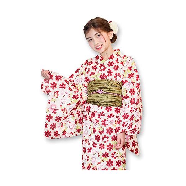 子供浴衣 単品 ユカタ 古典 ジュニア 子供 浴衣 女の子浴衣 変わり織 １４０ １５０ 紅梅織 モダン レトロ 国内染 キッズ浴衣140 Kisumupoly Ac Ke